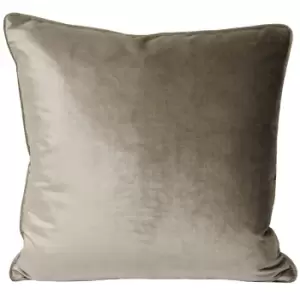 Image of Paoletti Luxe Velvet Mink Cushion Mink