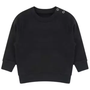 Image of Larkwood Childrens/Kids Sustainable Sweatshirt (0-6 Months) (Black)