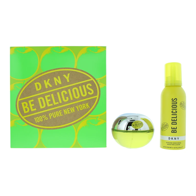 Image of DKNY Be Delicious Gift Set 100ml Eau de Parfum + 150ml Refreshing Shower Mousse