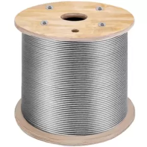 Image of VEVOR T316 Stainless Steel Wire Rope Cable High Strength Tension Flexible Stainless Steel Cable OD 3.2MM Length 1000ft 11.14KN Cable Railing(300M)
