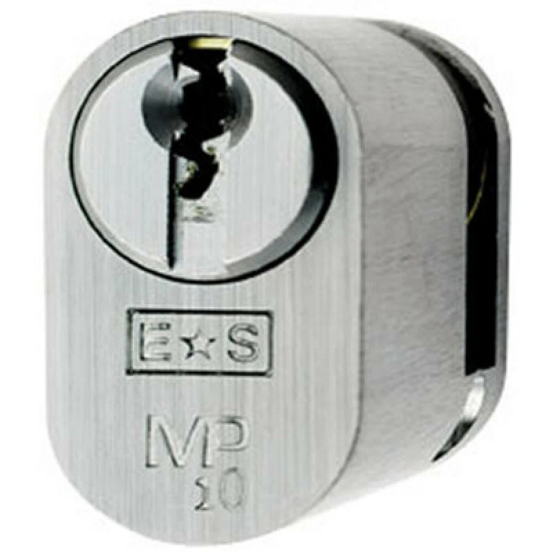 Image of Loops 42mm Oval Single Cylinder Lock Keyed Alike 10 Pin Polished Chrome Door Lock Multi unisex