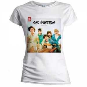 Image of One Direction Up All Night Skinny White T-Shirt X Large