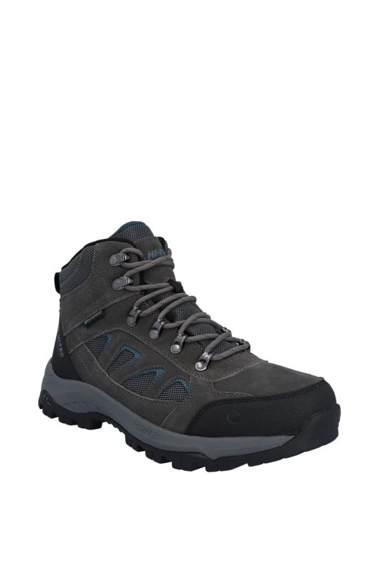 Image of Hi Tec Mens Bandera Expedition Hi Walking Boots UK Size 8 (EU 42) Dark Gull Grey Harbour Mist HIT172-DKGREY-8