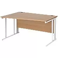 Image of Dams International Wave Desk MCM14WLWHB 1,400 x 725 x 800 - 990 mm