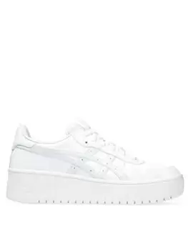 Image of Asics Japan S PF Trainers - White/Green, Size 4, Women