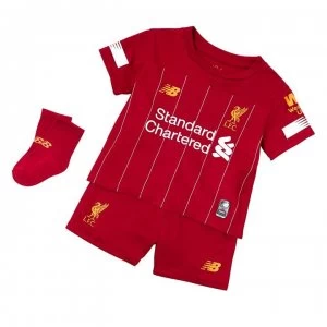Image of New Balance Liverpool Home Baby Kit 2019 2020 - Red Pepper