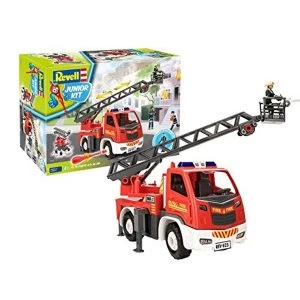 Image of Turntable Ladder Fire Truck with Figure Revell Model Kit