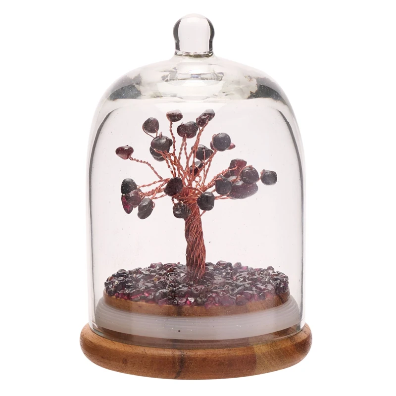 Image of Serenity Gemstone Dome Tree - Garnet Multi unisex