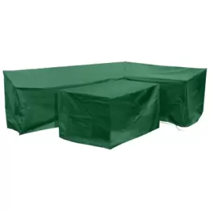 Image of Cozy Bay Fiji Right-side L Shape Dining Cover Set In Green