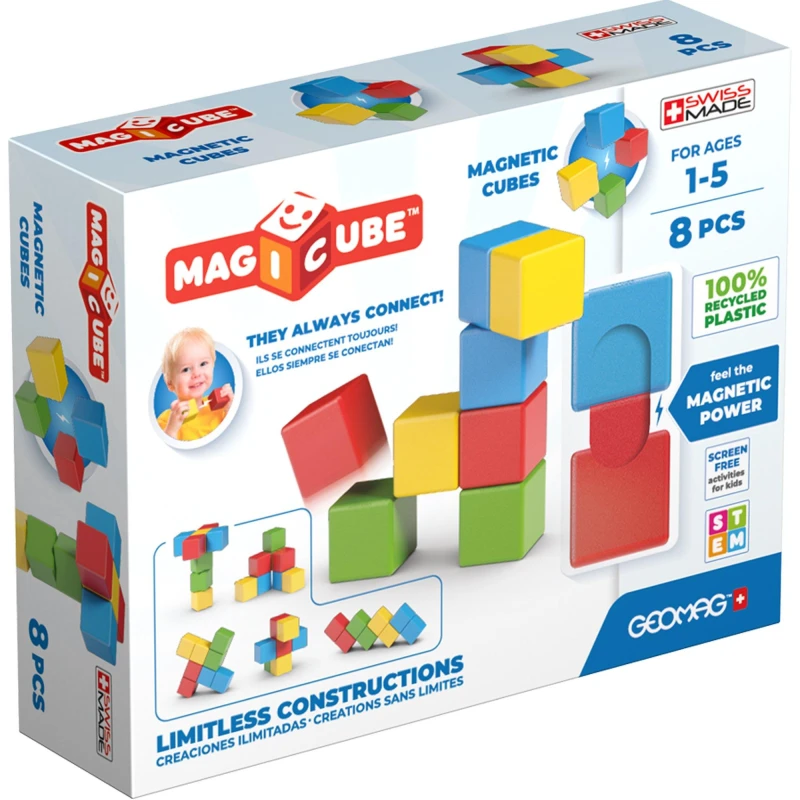 Image of Geomag Magicube Magnetic Shapes Starter Set - 6 Pieces Multi unisex
