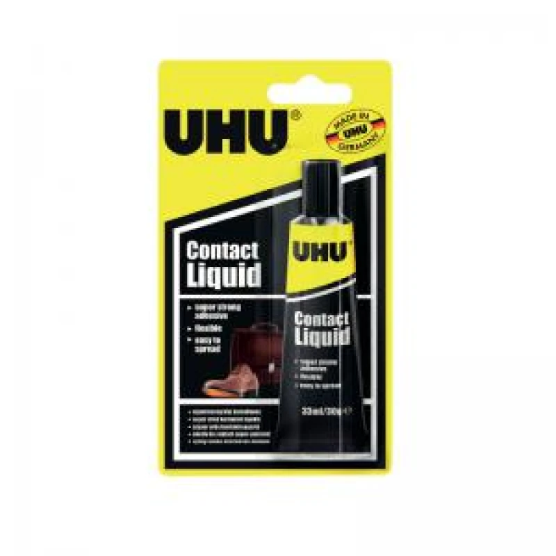 Image of UHU Blister Card Contact Liquid Adhesive 33ml 3-33882
