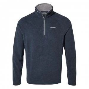 Image of Craghoppers Quarter Zip Fleece Top - Blue/Navy Marl