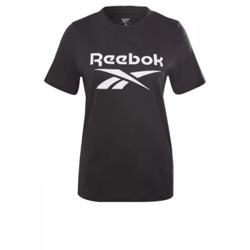Image of Reebok Identity Logo T-Shirt Womens - Black