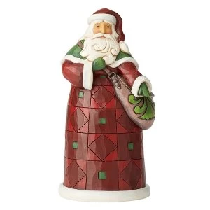Image of Be A Blessing Ease A Burden Santa with Satchel Figurine