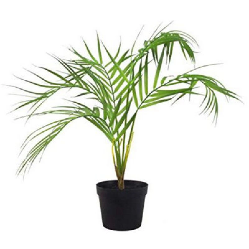 Image of Leaf 50cm Leaf Design UK Realistic Large Artificial Foliage Plant with Pot Green unisex