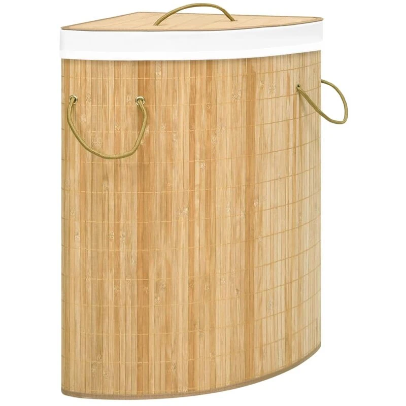 Image of VIDAXL Bamboo Corner Laundry Basket 60 l Vidaxl 8720286010808
