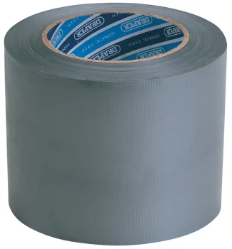 Image of Draper 33M x 100mm Grey Duct Tape Roll 49433