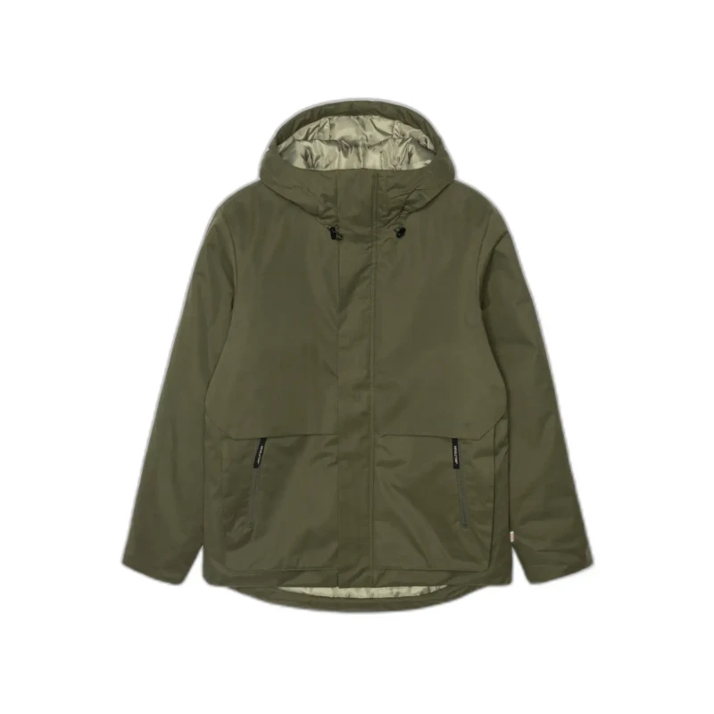 Image of Revolution Short hooded waterproof jacket with zipped pockets Revolution Vert Unisex L
