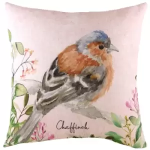 Image of Chaffinch Printed Cushion Multicolour