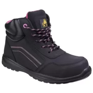 Image of Amblers Womens/Ladies Lydia Composite Safety Boot With Side Zip (2 UK) (Black)