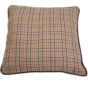 Image of Premier Housewares Large Heritage Cushion - Beige Check