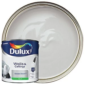 Image of Dulux Walls & Ceilings Goose Down Silk Emulsion Paint 2.5L