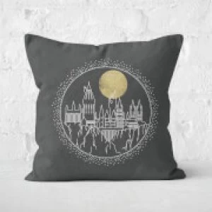 Image of Harry Potter Hogwart Square Cushion - 40x40cm - Soft Touch