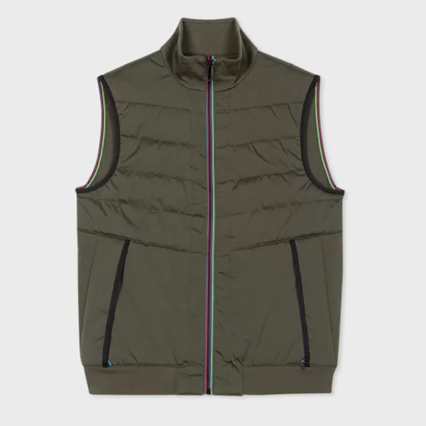 Image of Ps Paul Smith Mens Mixed Media Gilet