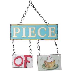 Image of Piece Of Cake Shabby Chic Metal Sign