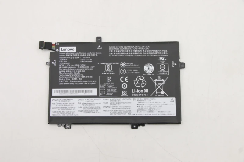 Image of Lenovo 5B10W13896 laptop spare part Battery