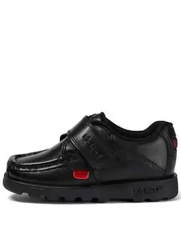 Image of Kickers Younger Fragma School Shoes - Black, Size 8 Younger