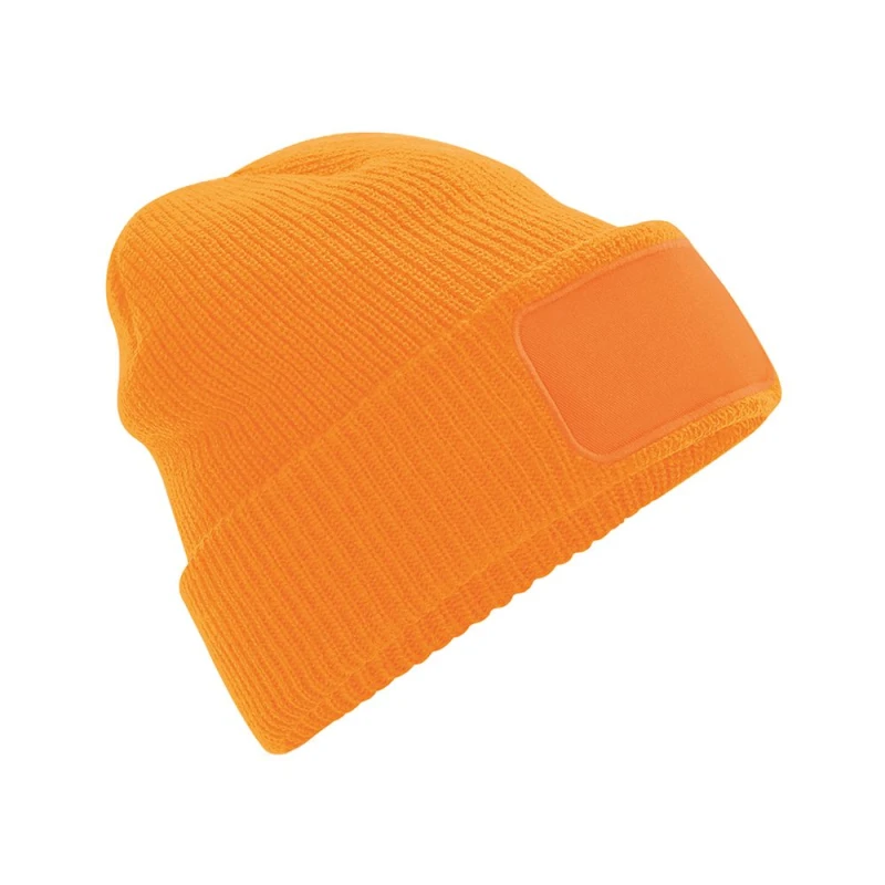 Image of Beechfield Beechfield Men Thinsulate Printers Beanie in Orange Orange One Size Male 5059444282614