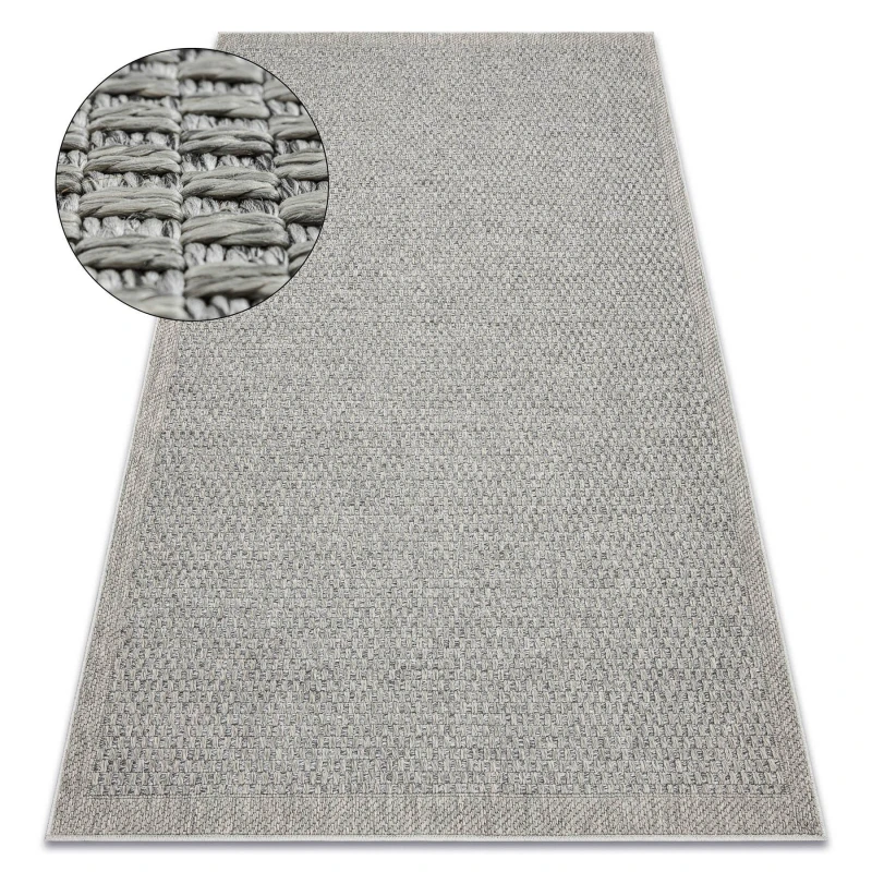 Image of RugsX Carpet Origi 3667 Grey - Flat-Woven Sisal String 116X170 Cm