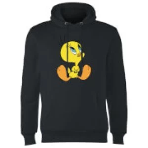 Image of Looney Tunes Tweety Sitting Hoodie - Black - M