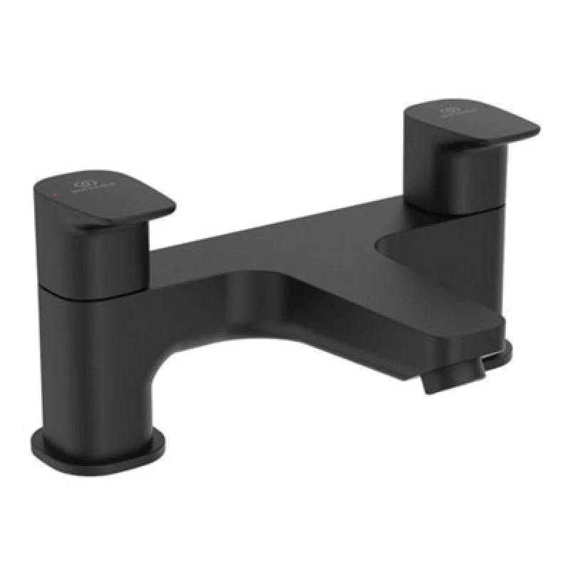 Image of Ideal Standard Ceraplan Silk Black Deck-Mounted Manual Bath Filler Tap