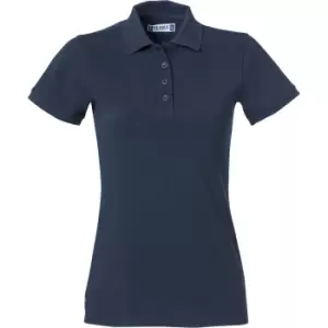 Image of Clique Womens/Ladies Heavy Premium Polo Shirt (M) (Dark Navy)