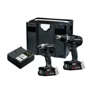 Image of EYC241PN2G3 Twin Pack 18V 2 x 3.0Ah Li-ion - Battery - Panasonic