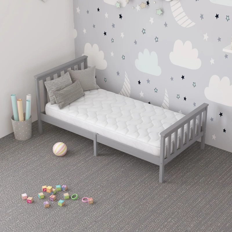 Image of Aspire Kids Ortho Spring And Foam Mattress With Oeko-Tex Fabric, Size Small Double