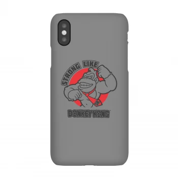 Image of Nintendo Donkey Kong Strong Like Donkey Kong Phone Case - iPhone X - Snap Case - Matte