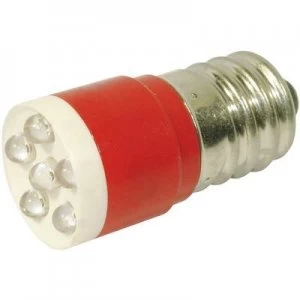 Image of LED bulb E14 Red 24 Vdc 24 V AC 1260 mcd CML