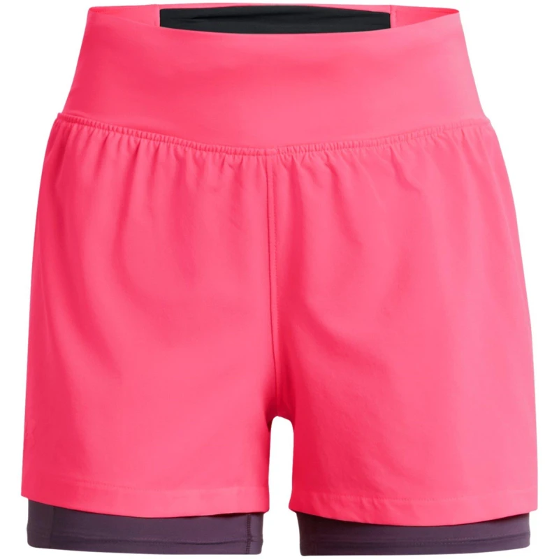 Image of Under Armour Armour Ua Run Elite 2in1 Short Running Womens - Pink Pink 8