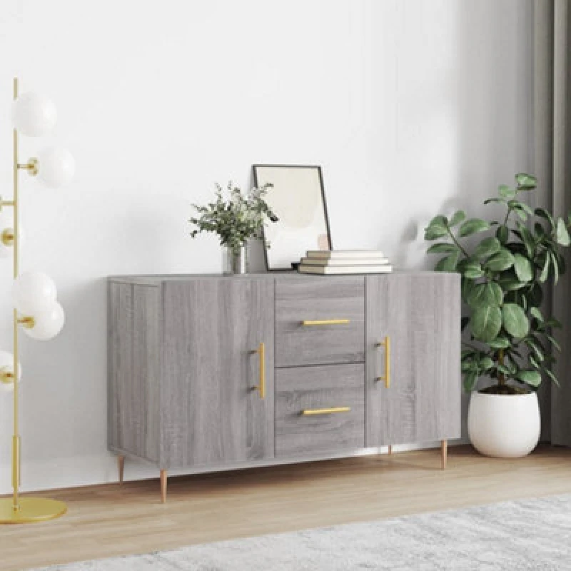 Image of Vidaxl Sideboard Grey Sonoma 100X36X60 Cm Engineered Wood