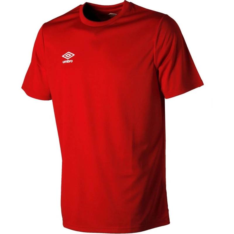 Image of Umbro Umbro Men Club Short-Sleeved Jersey in Scarlet Size: Small Scarlet S Male 5063750875569