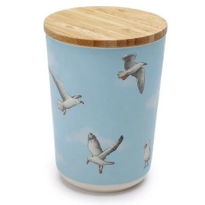 Image of Seagull Bamboo Composite Medium Round Storage Jar