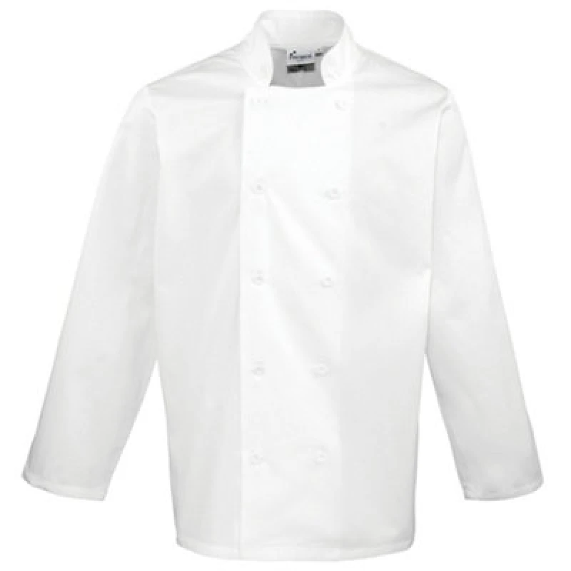 Image of Premier Premier Men Chefs Jacket Pack of 2 in White Size: X-Small White XS Male 5059269108564