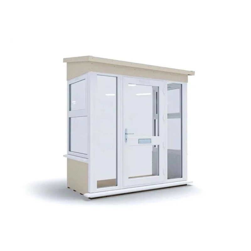 Image of Dunster House Composite Addporch W2.0M X D1.0M, Upvc Windows & Doors, Superfelt Included, Right Door Config