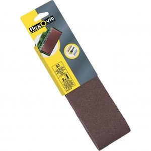 Image of Flexovit Sanding Belts 75 x 533mm Assorted Grit Pack of 6