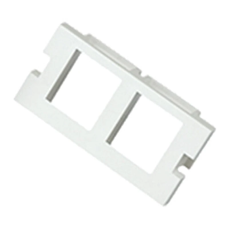 Image of Cablenet Cablenet 2 Port Keystone Housing (25mm x 50mm) White HCIFP-47