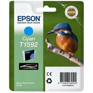 Image of Epson Kingfisher T1592 Cyan Ink Cartridge