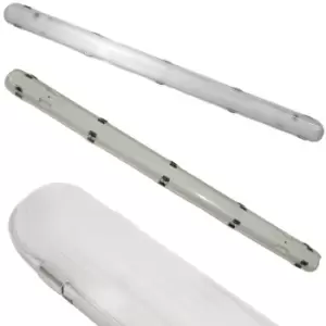 Image of 3x IP65 LED Batten Light Fitting 5FT 52W 6000lm 4000K Non Corrosive Warehouse